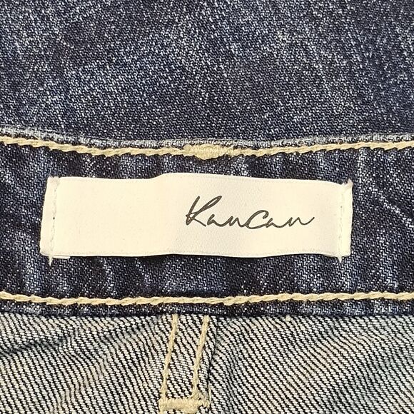 KanCan Jeans 13x30 Mount Pleasant High Rise Boyfriend Stretch Whiskered Raw Hem - Picture 11 of 13